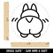 Corgi Butt Dog Doodle Self-Inking Rubber Stamp for Stamping Crafting Planners